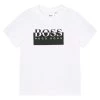BOSS Kidswear Enfant T Shirt Imprimé Blanc -BOSS Kidswear Soldes Magasin 059c8b32b0624ff5aff9d8b08e857a0a