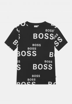 BOSS Kidswear Enfant SHORT SLEEVES TEE T Shirt Imprimé Black