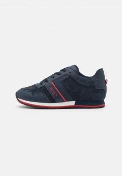 BOSS Kidswear Enfant TRAINERS Baskets Basses Navy