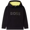 BOSS Kidswear Enfant Sweat à Capuche Black -BOSS Kidswear Soldes Magasin 356b4722ca924af9854af2b59afe3444