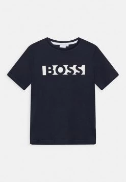 BOSS Kidswear Enfant SHORT SLEEVES TEE T Shirt Imprimé Navy