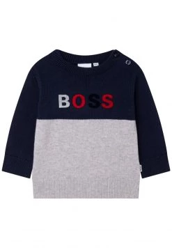 BOSS Kidswear Pullover Marine Gris Enfant