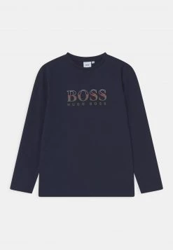 BOSS Kidswear Enfant LONG SLEEVE T Shirt à Manches Longues Navy
