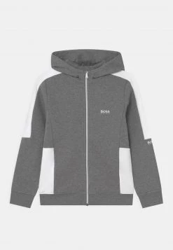 BOSS Kidswear Sweat à Capuche Zippé Grey Marl Medium Enfant
