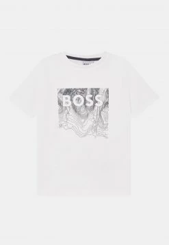 BOSS Kidswear Enfant TEE T Shirt Imprimé White