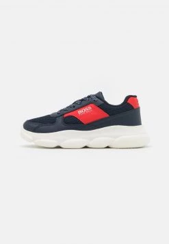 BOSS Kidswear Enfant TRAINERS Baskets Basses Navy