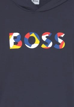 BOSS Kidswear HOODED UNISEX Sweatshirt Navy -BOSS Kidswear Soldes Magasin 83b04f6a035b47ca8ede7d3b376d3a75