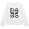 BOSS Kidswear T Shirt à Manches Longues Offwhite Enfant -BOSS Kidswear Soldes Magasin 83df11bfe9084bc8b620ef6015c7fbff