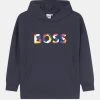 BOSS Kidswear HOODED UNISEX Sweatshirt Navy -BOSS Kidswear Soldes Magasin 8c72285055aa4c24b9e4665c79373d19