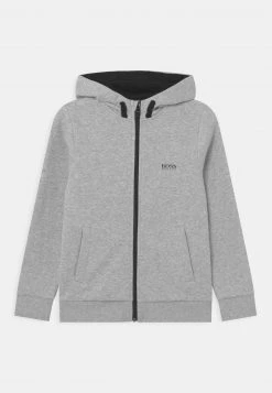 BOSS Kidswear Sweat à Capuche Zippé Chine Grey Enfant