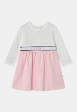 BOSS Kidswear Enfant DRESS Robe En Jersey White Pink