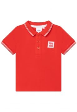 BOSS Kidswear Polo Rouge Orange Enfant