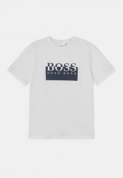 BOSS Kidswear Enfant SHORT SLEEVES TEE T Shirt Imprimé White