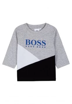 BOSS Kidswear Enfant EN T Shirt à Manches Longues Gris Chine