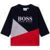 BOSS Kidswear Enfant EN T Shirt à Manches Longues Bleu Cargo