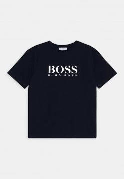 BOSS Kidswear T Shirt Imprimé Marine Enfant