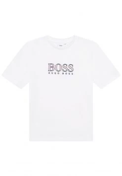 BOSS Kidswear T Shirt Imprimé Blanc Enfant