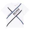 BOSS Kidswear Enfant T Shirt Imprimé Blanc -BOSS Kidswear Soldes Magasin cb64afeed6be45cea32f8c71cbff28a4
