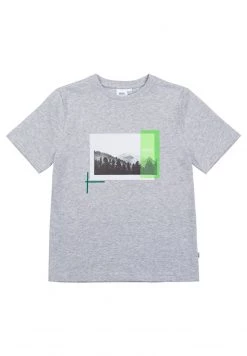 BOSS Kidswear CHINÉ T Shirt Imprimé Gris Chine Enfant