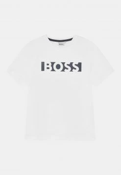 BOSS Kidswear Enfant SHORT SLEEVES TEE T Shirt Imprimé White