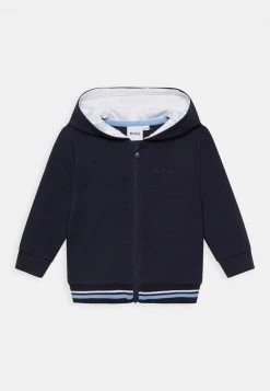 BOSS Kidswear CARDIGAN SUIT UNISEX Sweat à Capuche Zippé Bleu Cargo