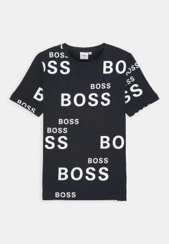 BOSS Kidswear Enfant SHORT SLEEVES TEE T Shirt Imprimé Navy